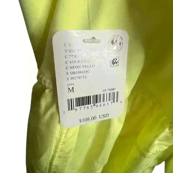 NWT FP Movement by Free People Righteous Runsie Romper Size M & L Yellow Neon - Picture 5 of 5